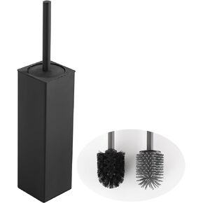 BVL Toilet Brush and Hoder Set Brushed Gold Freestanding for Bathroom