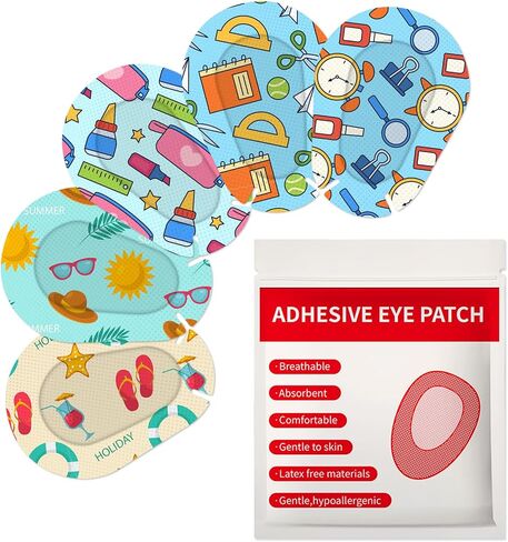 90pcs Adhesive Eye Patches Eye Patches for Kids Teens Eye Pad Disposable Adhesive Bandages for Toddlers Girls Boys in Kuwait