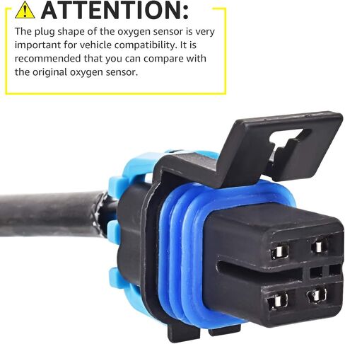 Nifeida 13444 234-4025 مستشعر الأكسجين O2 متوافق مع Chevy Camaro Venture S10 & Pontiac Firebird Aztek Montana Cadillac Deville Eldorado Seville GMC Sonoma Isuzu Hombre OE# 21544 2344025 AFS98 in Kuwait