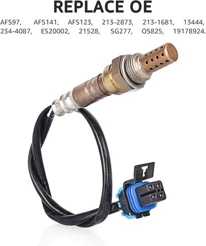 Nifeida 13444 234-4025 مستشعر الأكسجين O2 متوافق مع Chevy Camaro Venture S10 & Pontiac Firebird Aztek Montana Cadillac Deville Eldorado Seville GMC Sonoma Isuzu Hombre OE# 21544 2344025 AFS98 in Kuwait
