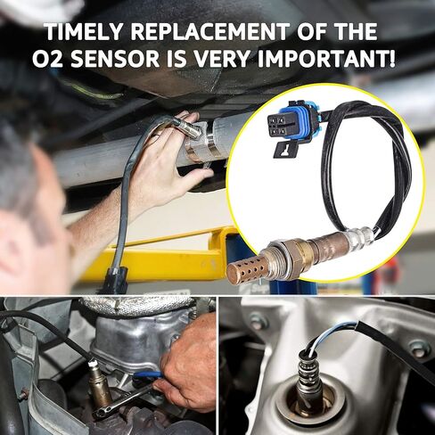 Nifeida 13444 234-4025 مستشعر الأكسجين O2 متوافق مع Chevy Camaro Venture S10 & Pontiac Firebird Aztek Montana Cadillac Deville Eldorado Seville GMC Sonoma Isuzu Hombre OE# 21544 2344025 AFS98 in Kuwait