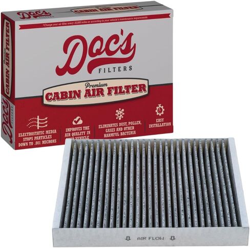 Doc's Filters DC3932C Cabin Air Filter | Fits 2020-2023 GMC Sierra 2500HD/3500HD, 2013-2019 Cadillac ATS in Kuwait