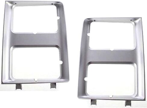 KarParts360 لباب المصباح تشيفي C10 / C20 1985 86 87 1988 زوج/مجموعة جانب السائق والركاب | ث/مصابيح أمامية مزدوجة | فضة | GM2512126 + GM2513126 | 15598727+15598728 in Kuwait