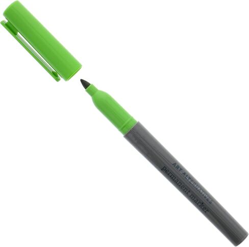 Art Alternatives Permanent Marker, Fine, Black- 4.2mm felt nib - Coloring, drawing, writing, writing, note-taking in Saudi Arabia