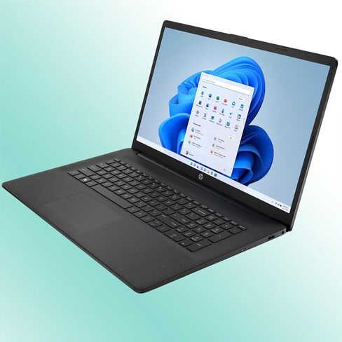 HP 17.3" HD+ Laptop AMD Processor, Full-Size Island-Style Jet Black Keyboard with Numeric keypad, WiFi, Bluetooth, HDMI, Type-C, Windows 11 Home (16GB RAM | 2TB SSD Storage) in Saudi Arabia