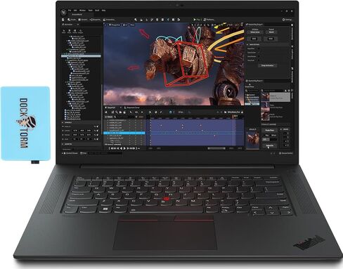 Lenovo ThinkPad P1 Gen 6 Mobile Workstation 16.0" IPS WUXGA Display (Intel i7-13700H, RTX 2000 Ada 8GB, 32GB DDR5, 1TB SSD, Backlit KYB, FP Reader, 2 TB 4, W11P) w/DKZ USB Port Expander in Saudi Arabia