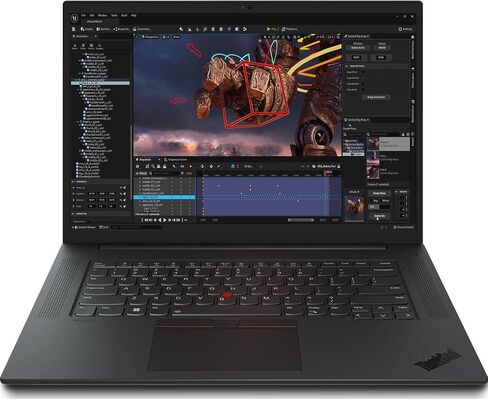 Lenovo ThinkPad P1 Gen 6 Mobile Workstation 16.0" IPS WUXGA Display (Intel i7-13700H, RTX 2000 Ada 8GB, 32GB DDR5, 1TB SSD, Backlit KYB, FP Reader, 2 TB 4, W11P) w/DKZ USB Port Expander in Saudi Arabia