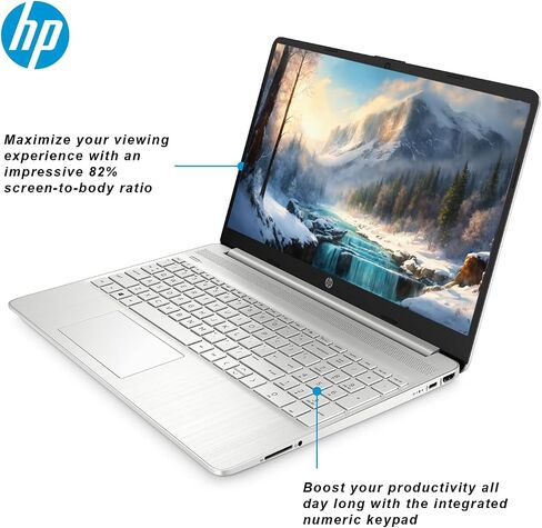 HP Essential Business Laptop, 15.6" FHD Touchscreen, Ryzen 5 5500U 6-core Processor (Up to 4.0 GHz), 64GB RAM, 2TB PCIe SSD, SD Card Reader, USB-C, HDMI, w/P500 SSD in Saudi Arabia
