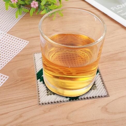 Aster 4 Pieces 4 Count Plastic Mesh Canvas Sheets for Embroidery, Plastic Needlepoint Canvas, Fursuit Eye Mesh for Crafts DIY, Knit Crochet Projects (White, 11.8×7.9inch) in Saudi Arabia