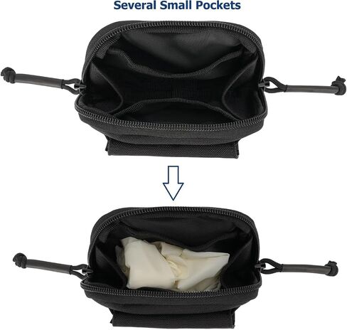 Duty Belt Gloves Pouch Latex Disposable Glove Holder Carrier Double Gloves Pockets Police Law Enforcement Officer Security Firefighter EMS EMT Paramedic First Responders Heavy Duty Nylon Bag in Saudi Arabia