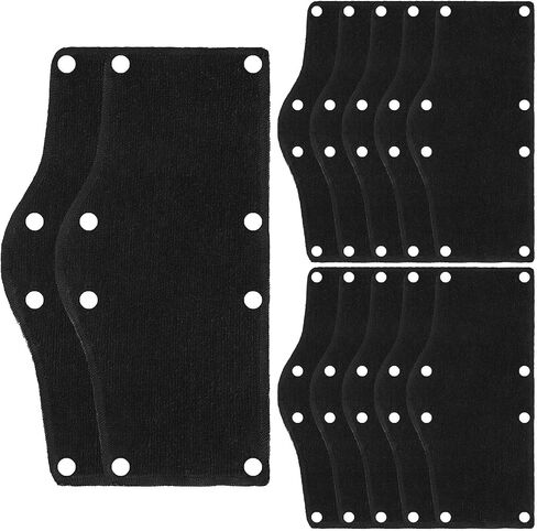 Aneco 12 Pack Hard Hat Sweatband Cotton Reusable Sweatband Snap-On Liner Sweatband for Hard Hat Accessories in Saudi Arabia