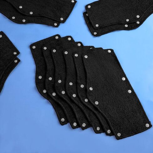 Aneco 12 Pack Hard Hat Sweatband Cotton Reusable Sweatband Snap-On Liner Sweatband for Hard Hat Accessories in Saudi Arabia