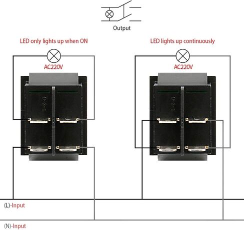 High Current Rocker Switch, 30A 250VAC, ON-OFF 2 Position, DPST, 4 Terminals, T125, with Waterproof Cover (2, Orange), KCD2-201N-B in Saudi Arabia