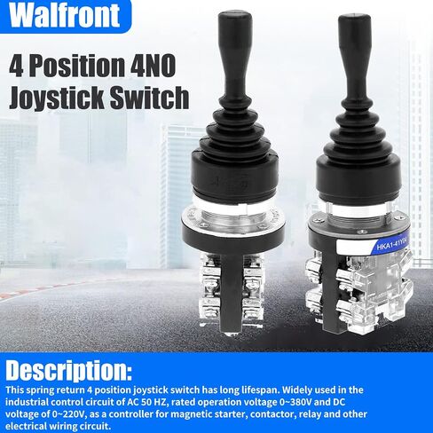 AC 380V 15A 4NO 4 Position Joystick Switch Latching Self Locking Monolever Joystick Switch Cross Switch Joy Stick in Saudi Arabia