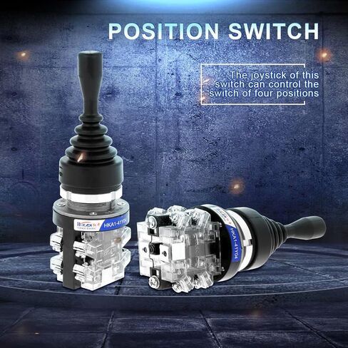 AC 380V 15A 4NO 4 Position Joystick Switch Latching Self Locking Monolever Joystick Switch Cross Switch Joy Stick in Saudi Arabia