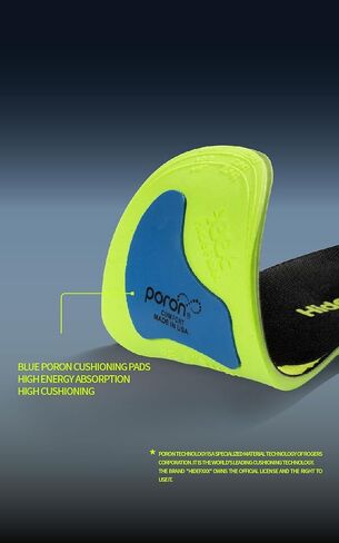 Carbon Fiber Insoles, Sprots Insoles for Men, Arch Support Insoles Orthotic Inserts PORON Gel Insoles for Basketball, Running and Training (US 7-8.5 | EU 40-42) in Saudi Arabia