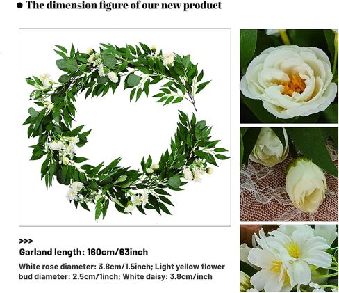 Misspin 2pcs الأوكالبتوس الصناعي والصفصاف الأغصان أوراق إكليل، إكليل مصنوع يدويًا مع زهور لقوس الزفاف الأخضر إكليل خلفية مفرش طاولة ديكور الزفاف (أحمر بورجوندي، 2) in Kuwait