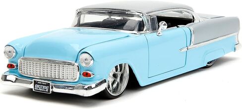 Big Time Muscle 1:24 1955 Chevrolet Bel-Air Die-Cast Car, Toys for Kids and Adults(Light Blue) in Saudi Arabia