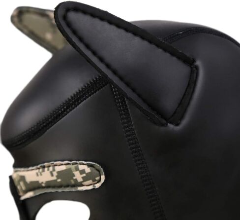 Neoprene Puppy Hood Camo Full Face Mask Cosplay Costume Dog Head Masks in Saudi Arabia