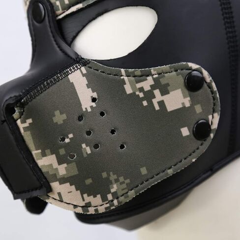 Neoprene Puppy Hood Camo Full Face Mask Cosplay Costume Dog Head Masks in Saudi Arabia