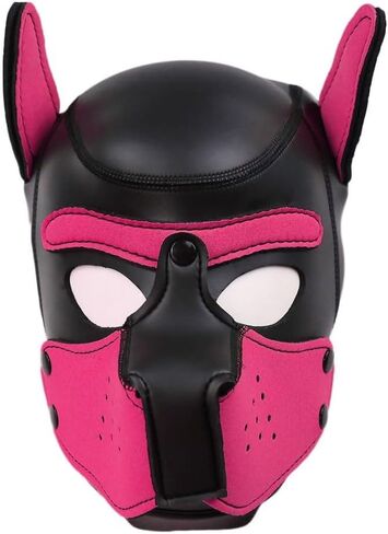 Neoprene Puppy Hood Camo Full Face Mask Cosplay Costume Dog Head Masks in Saudi Arabia