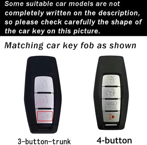 ontto Key Fob Shell Stylish Key Bag Smart Remote Key Cover Gold Edge TPU Key Housing Fit for Mitsubishi Outlander 2022 2023 Key Fob Black in Kuwait