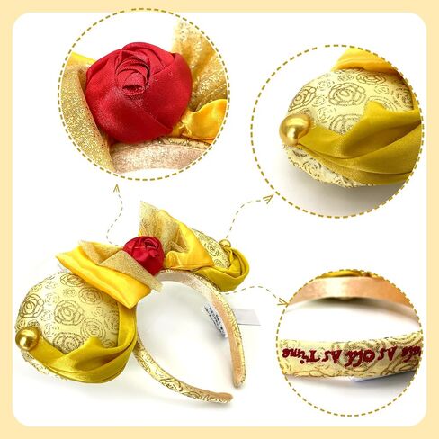 Mouse Ear Bow Headbands,Sequins Bow Hairbands Hair Accessories in Saudi Arabia
