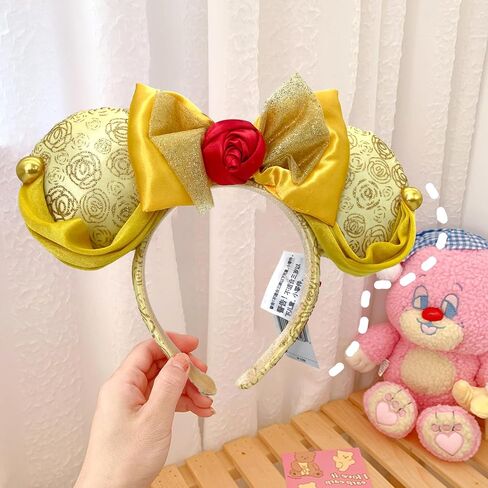 Mouse Ear Bow Headbands,Sequins Bow Hairbands Hair Accessories in Saudi Arabia