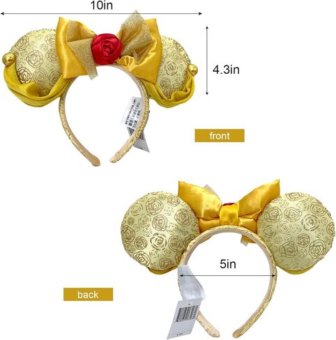 Mouse Ear Bow Headbands,Sequins Bow Hairbands Hair Accessories in Saudi Arabia
