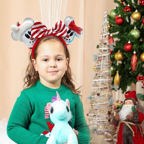 Mouse Ear Bow Headbands,Sequins Bow Hairbands Hair Accessories in Saudi Arabia