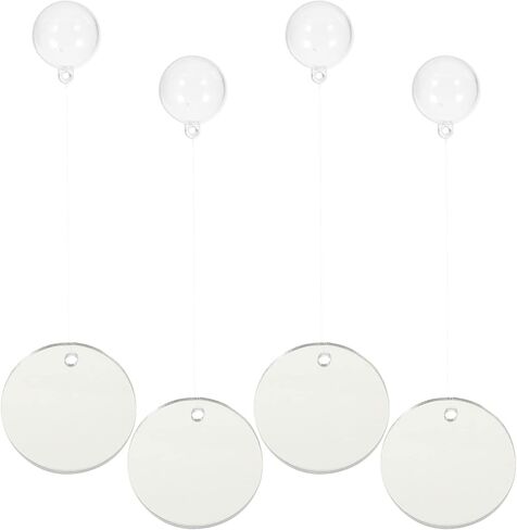POPETPOP Floating Betta Exercise Mirror - 4Pcs Circle Betta Mirrors for Aquarium Fish Tank Decorations Beta Fish Accessory in Saudi Arabia