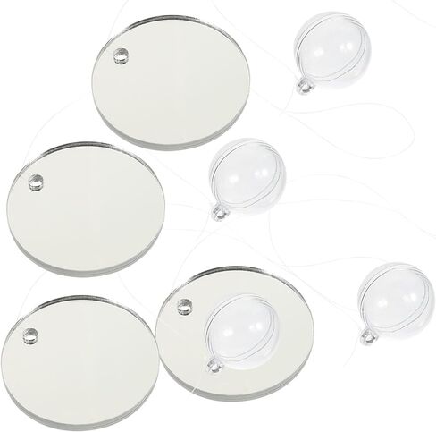 POPETPOP Floating Betta Exercise Mirror - 4Pcs Circle Betta Mirrors for Aquarium Fish Tank Decorations Beta Fish Accessory in Saudi Arabia