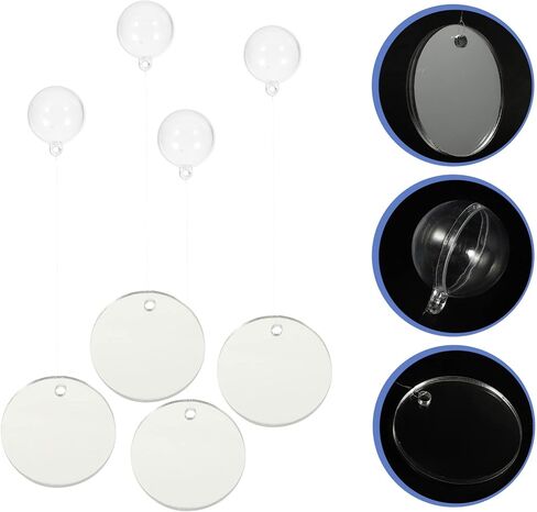 POPETPOP Floating Betta Exercise Mirror - 4Pcs Circle Betta Mirrors for Aquarium Fish Tank Decorations Beta Fish Accessory in Saudi Arabia