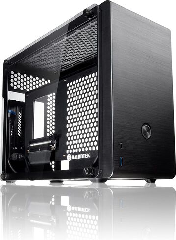 RAIJINTEK OPHION SFF PC Case (Mini-ITX) with Tempered Glass, Max. 330mm VGA Card, ATX PSU, Type-C Hub, Riser Card, 3x2.5" HDD, Magnetic Design Dust Filter in Saudi Arabia