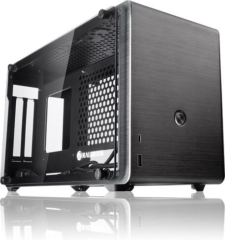 RAIJINTEK OPHION SFF PC Case (Mini-ITX) with Tempered Glass, Max. 330mm VGA Card, ATX PSU, Type-C Hub, Riser Card, 3x2.5" HDD, Magnetic Design Dust Filter in Saudi Arabia