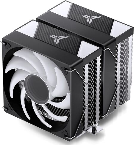 Jonsbo CR3000 ARGB Dual-Tower CPU Cooler,120mm/4.7in Dual-Fan Radiator,7 Against Gravity High Heatpipe Cooling,H160mm/6.3in,Support AM5/Intel LGA 1700,Illusion Topper with ARGB, White in Kuwait