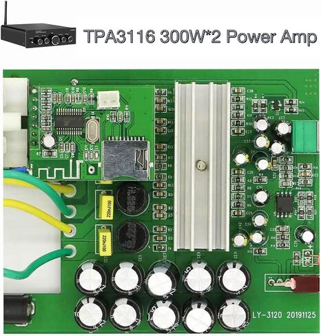 مضخم صوت استقبال، بلوتوث 5.0 مضخم صوت هاي فاي، مكبر صوت ستيريو لسطح المكتب 2.1 قناة، مضخم صوت يعمل مع صوت جهير وتحكم ثلاثي 600 وات in Kuwait