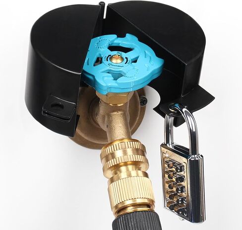 Water Spigot Lock and Outdoor Faucet Locking Device - Used to Lock Indoor and Outdoor Faucets, Easy to Use and Prevent Water Theft and Conserve Wate in Kuwait