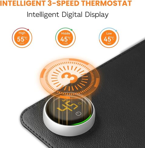 لوحة ماوس ساخنة، وسادة مكتب دافئة مطورة 2023 مع وضعين للتدفئة، حصيرة ماوس ألعاب كبيرة، لوحة ماوس كهربائية للتدفئة/لوحة لوحة مفاتيح ساخنة، ملحقات المكتب والمنزل، 31.5 بوصة × 13 بوصة in Kuwait