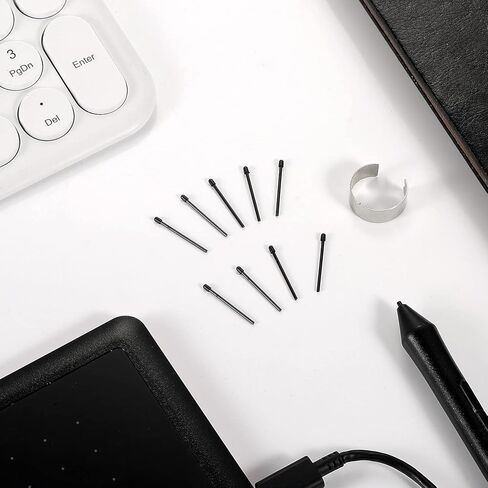 10pcs Stylus Pen Nibs, Soft Marker Pen Tips/Nibs Drawing Tablet Pen Nibs for Remarkable 2 Stylus Pen with a Suitable Changer (Black) in Saudi Arabia