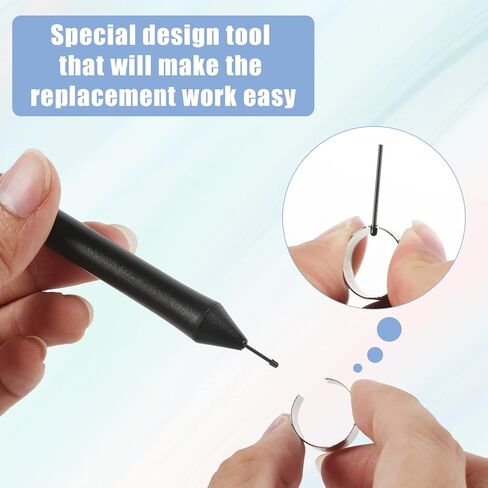 10pcs Stylus Pen Nibs, Soft Marker Pen Tips/Nibs Drawing Tablet Pen Nibs for Remarkable 2 Stylus Pen with a Suitable Changer (Black) in Saudi Arabia