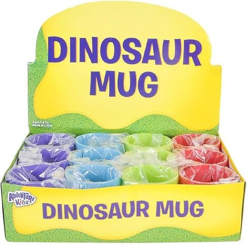 Rhode Island Novelty Dinosaurs Mugs Assorted Colors and Designs One Dozen in Saudi Arabia