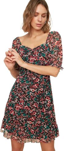 Trendyol Summer Dresses for Women 2023, Trendy Casual Sundresses, Wedding Guest Mini Floral Dress in Saudi Arabia