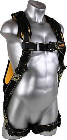 Guardian 21045 Cyclone Harness with QC Chest/QC Leg/No Waist Belt/Non Construction, Black/Yellow in Saudi Arabia