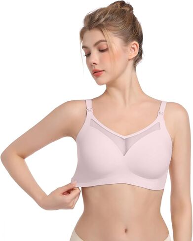 Nursing Bras for Breastfeeding,Maternity Pregnancy Bra, Pumping Bra Hands Free, Sleep Comfort Bralette with Extender in Saudi Arabia