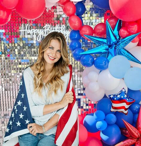 4th of July Balloons Arch Decorations,Red White and Blue Balloons Garland Independence Day Balloons Star Foil Balloons for Fourth of July Veterans Memorial Day Patriotic Party Birthday Party Supplies in Saudi Arabia