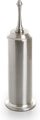BINO Toilet Brush and Holder with Removable Drip Cup - Toilet Bowl Cleaner and Holder - Toilet Scrubber Brush for Bathroom - Toilet and Restroom Accessories - Polished Chrome in Kuwait