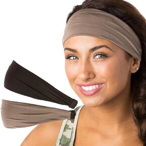 Hipsy Xflex Basic Adjustable & Stretchy Wide Softball Headbands for Women Girls & Teens