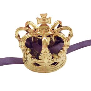 GK-O Lolita Hair Accessories Bowknot Headband Gothic Princess's Coronation Crown Headdress (Gold Black)