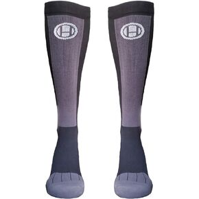 Hoplite Premium High Performance Compression Socks, Durable Comfort for Lifting, Running, OCR, Hiking, Snow Sports, Knee-High